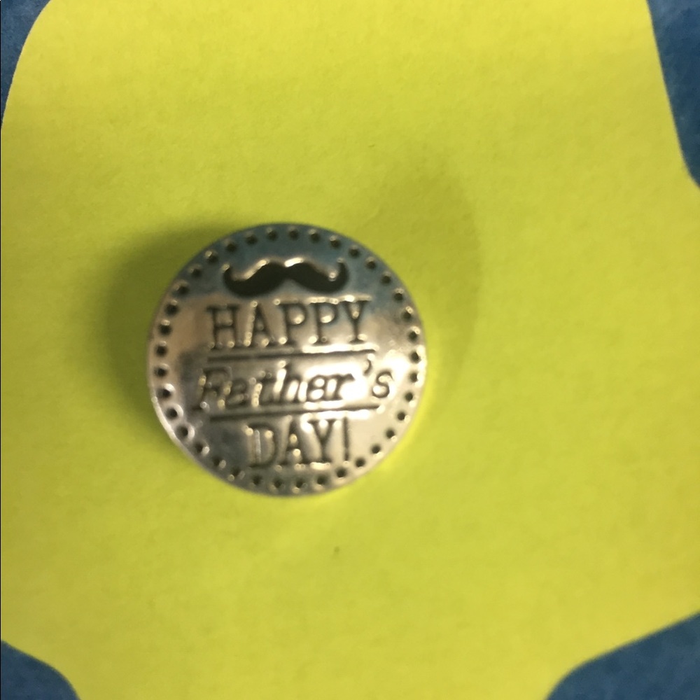 18mm round silver fathers Snap Button